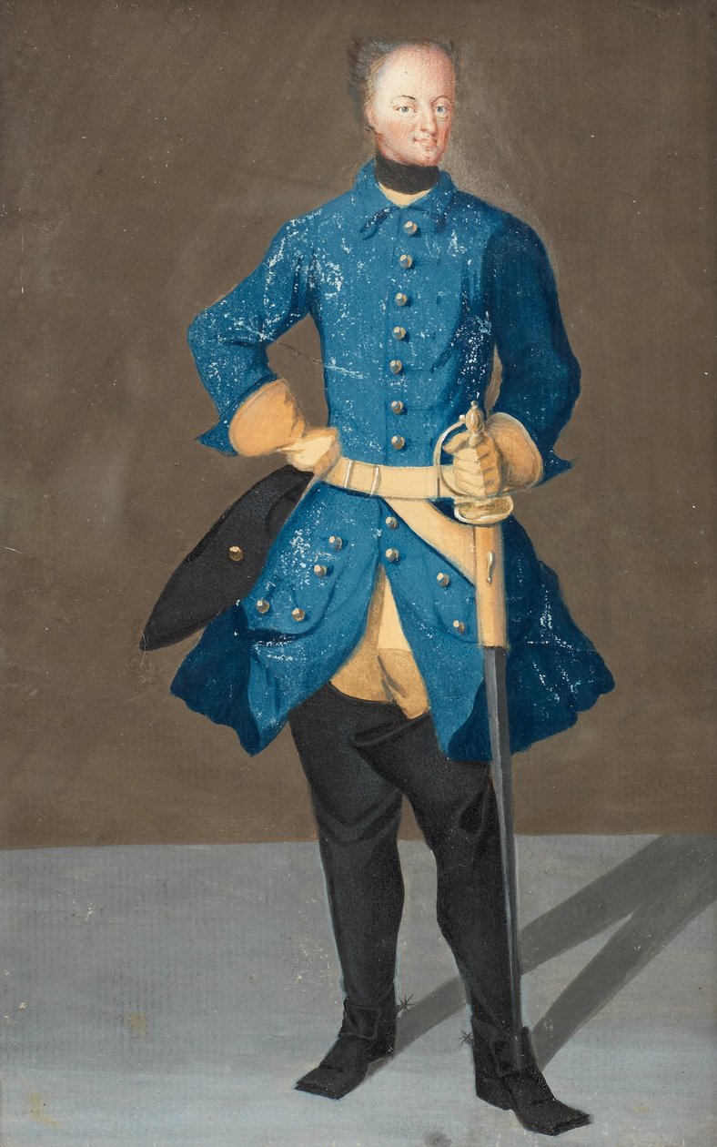 Portrett av kong Karl XII av Sverige 1682-1718, 1710-årene av Unbekannt