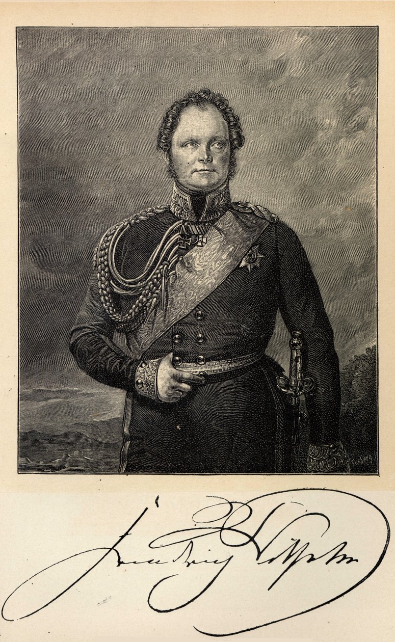 Portrett av kong Frederick William IV av Preussen 1795-1861. av Unbekannt