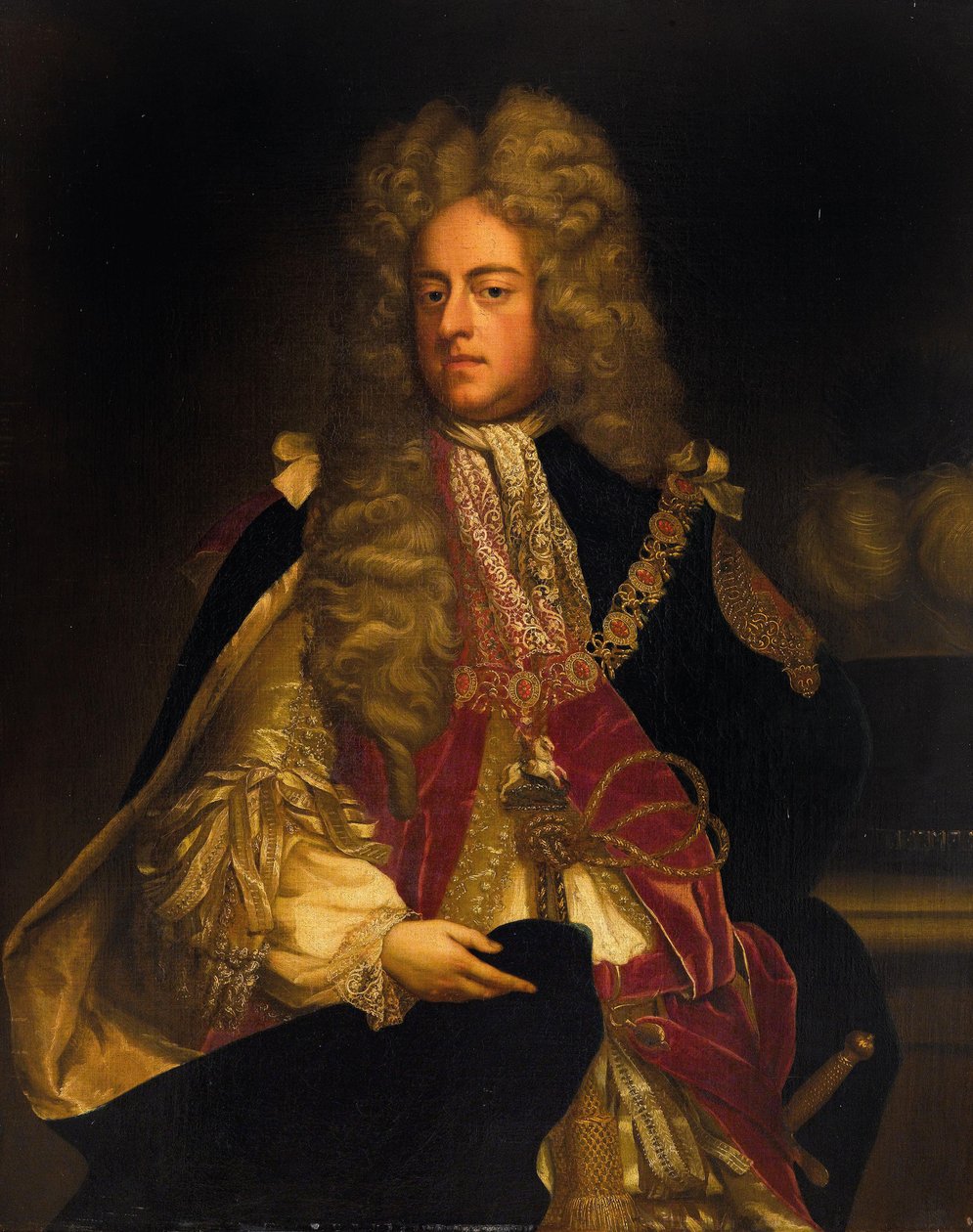 Portrett av kong George I av Storbritannia 1660-1727, første tredjedel av 1700-tallet. av Unbekannt