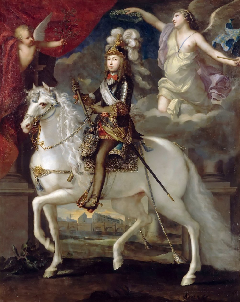 Portrett av kong Ludvig XIV 16381715 som barn av Unbekannt