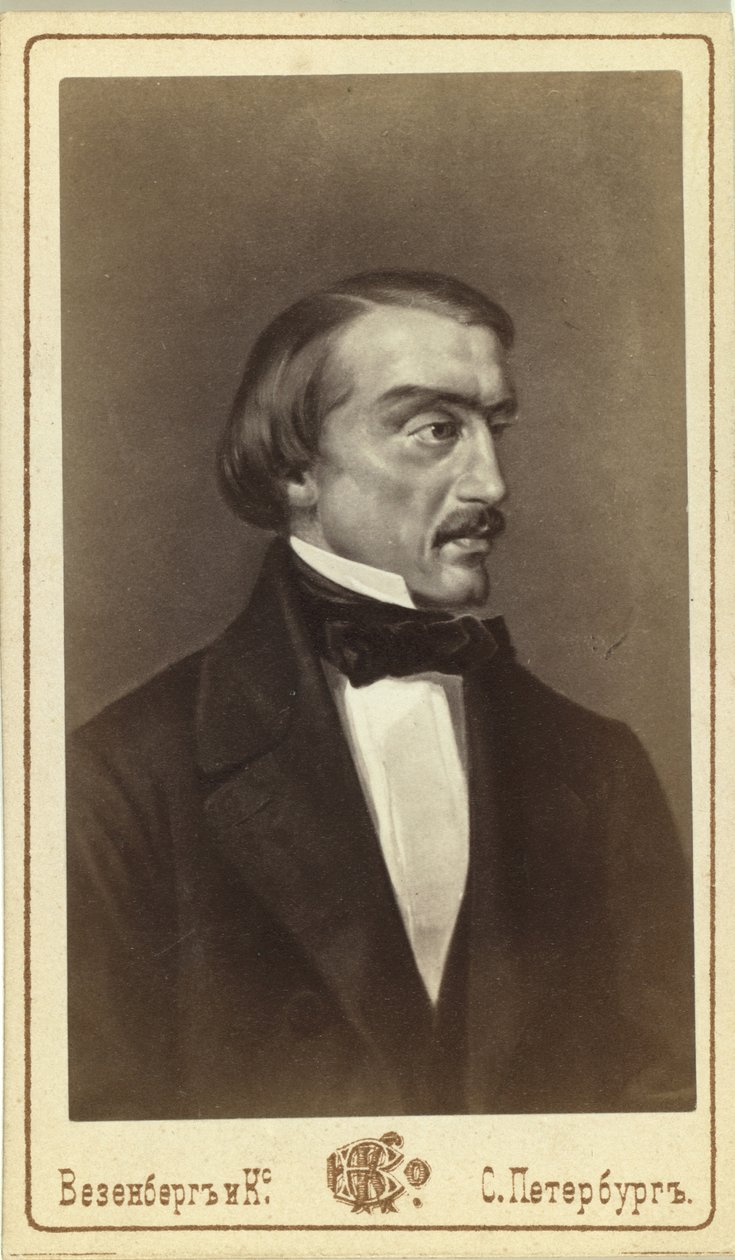 Portrett av litteraturkritikeren og filosofen Vissarion G. Belinsky 1811-1848 av Unbekannt
