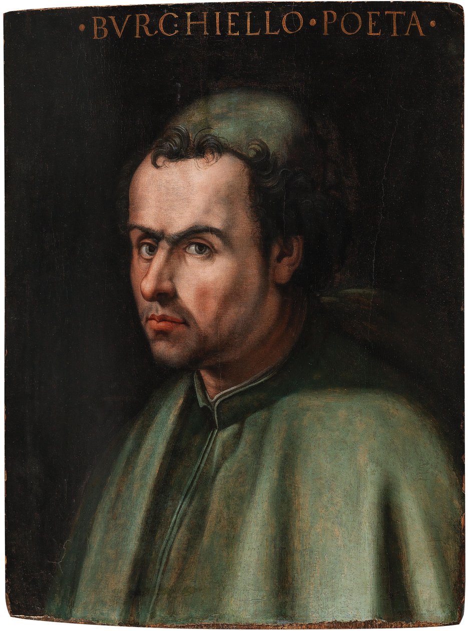 Portrett av poeten Domenico av Giovanni Burchiello 1404-1449, 1500-tallet. av Unbekannt