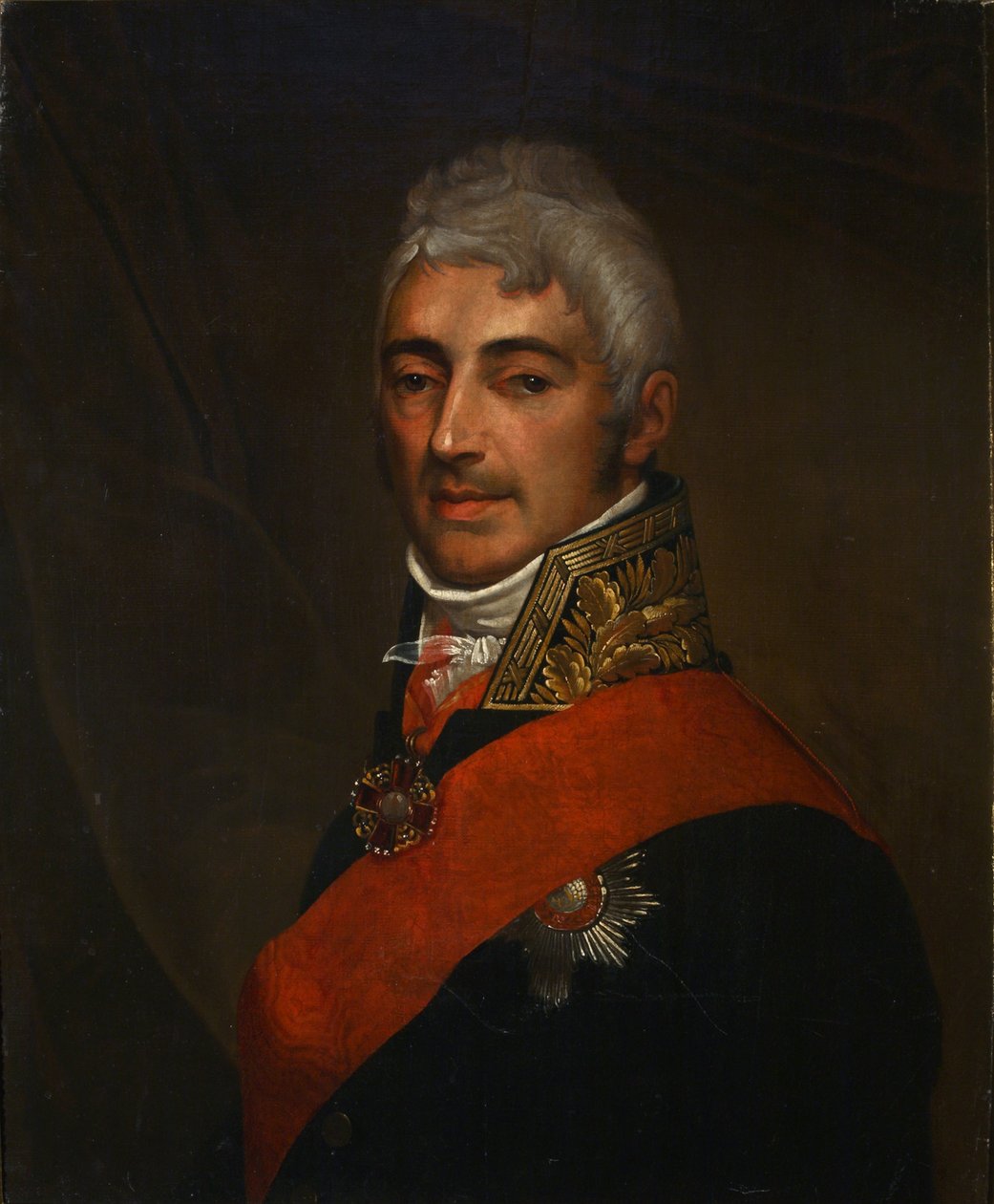 Portrett av poeten Ivan Ivanovich Dmitriev 1760-1837, 1810-årene av Unbekannt