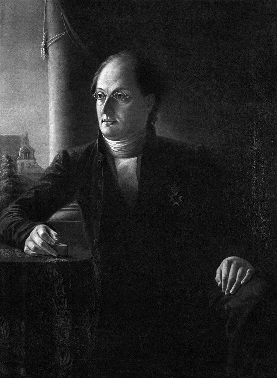 Portrett av dikteren Johan Ludvig Runeberg 1804-1877 av Unbekannt