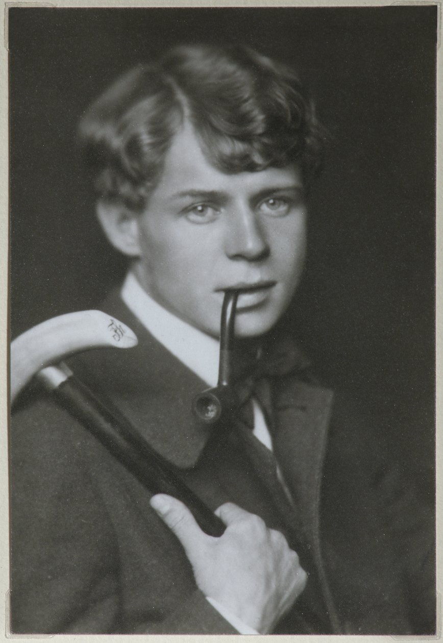 Portrett av poeten Sergei Yesenin 1895-1925, 1919 av Unbekannt