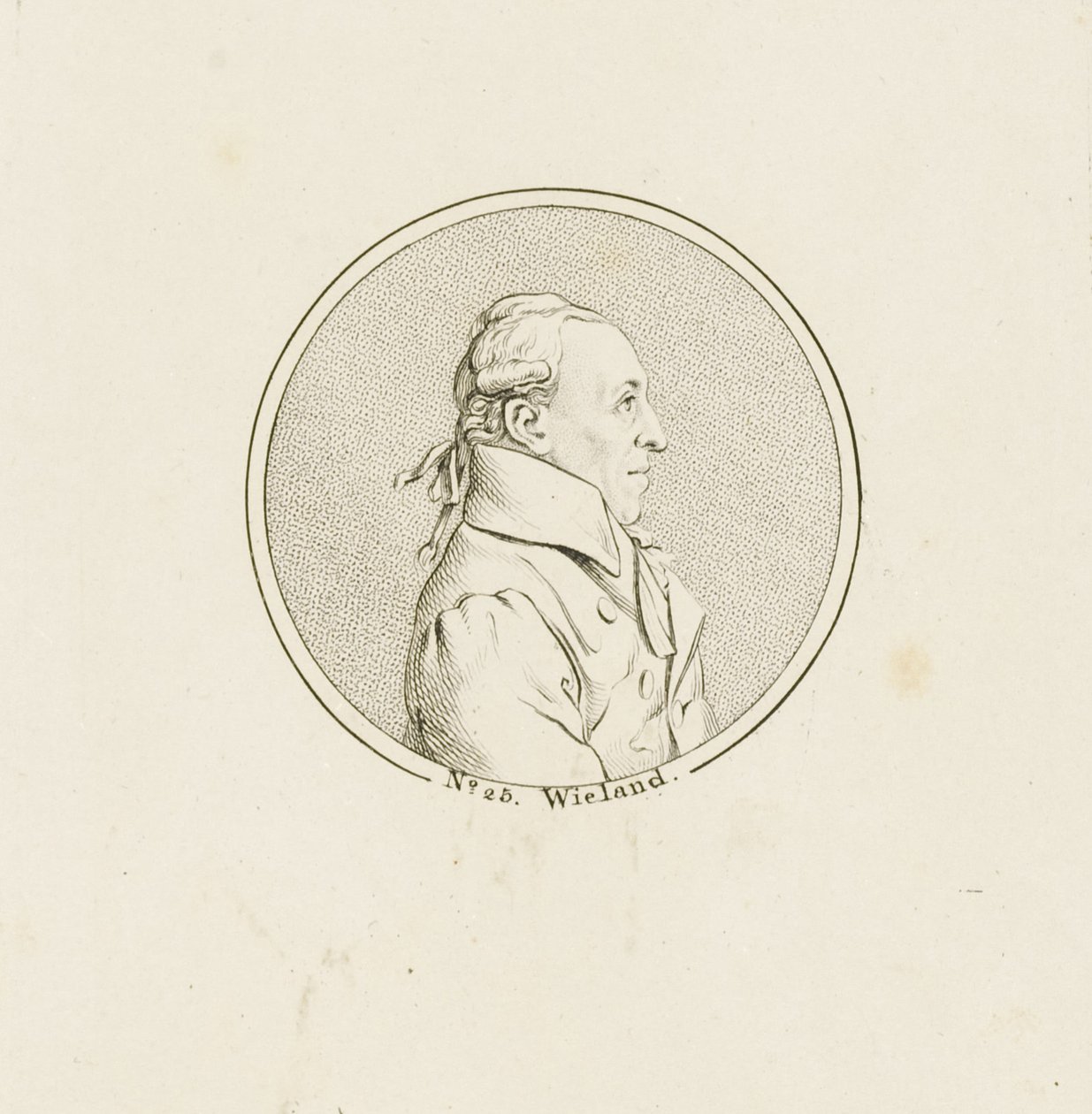Portrett av poeten og forfatteren Christoph Martin Wieland 1733-1813, ca. 1810. av Unbekannt