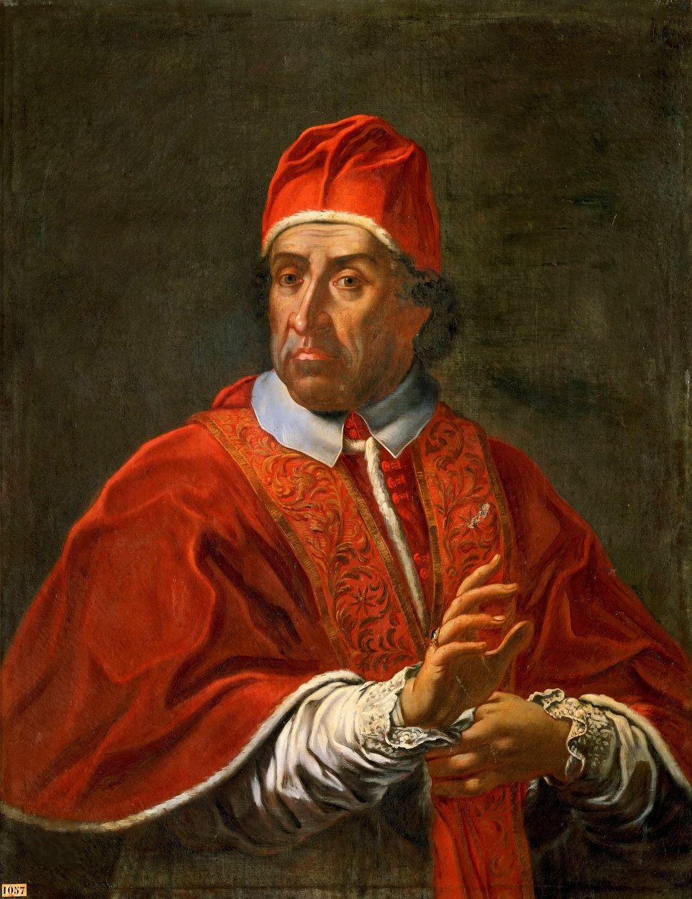 Portrett av pave Clement XI, etter 1700. av Unbekannt