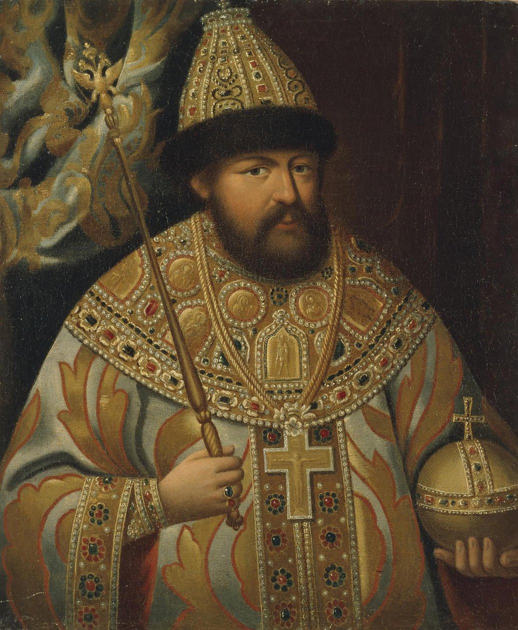 Portrett av tsaren Alexis I Mikhailovich av Russland 1629-1676, slutten av 1700-tallet. av Unbekannt