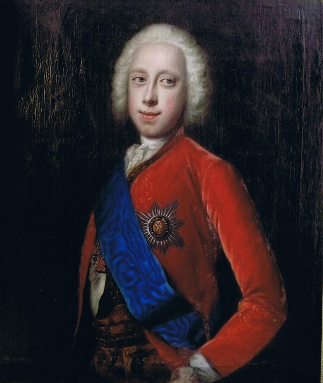 Portrett av tsaren Peter III av Russland 1728-1762, andre halvdel av 1700-tallet. av Unbekannt