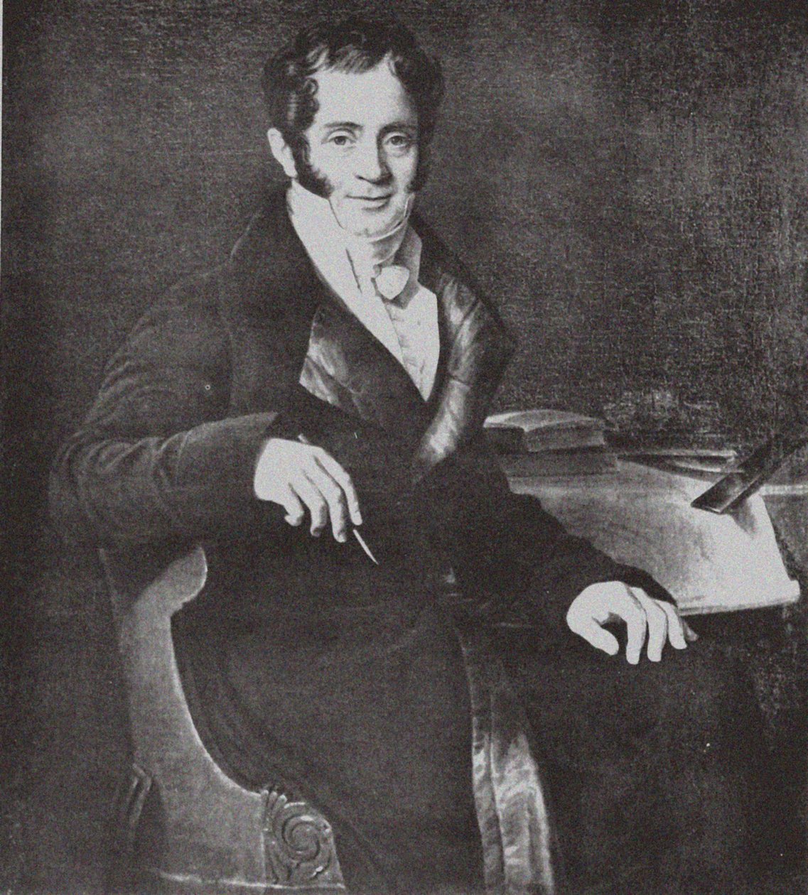 Portrett av arkitekten Carlo Rossi 1775-1849 etter Ch. Mitoire av Unbekannt