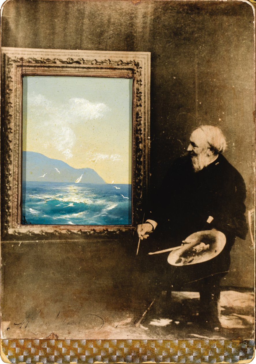 Portrett av kunstneren Ivan Aivazovsky 1817-1900, 1889 av Unbekannt