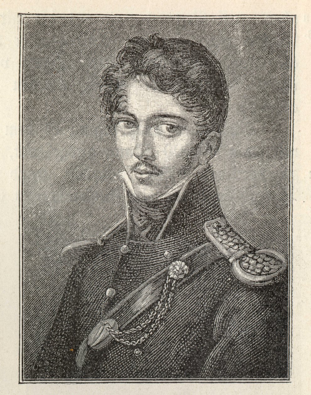 Portrett av forfatteren Theodor Körner 1791-1813. av Unbekannt
