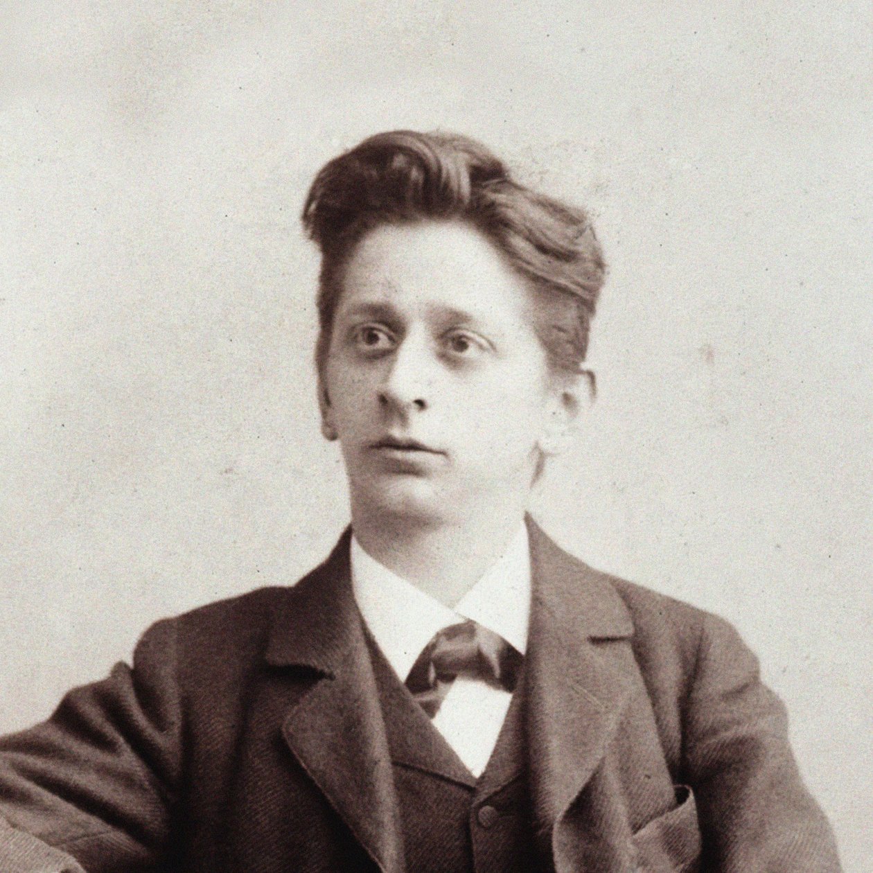 Portrett av komponisten Alexander von Zemlinsky 1871-1942, ca. 1900. av Unbekannt