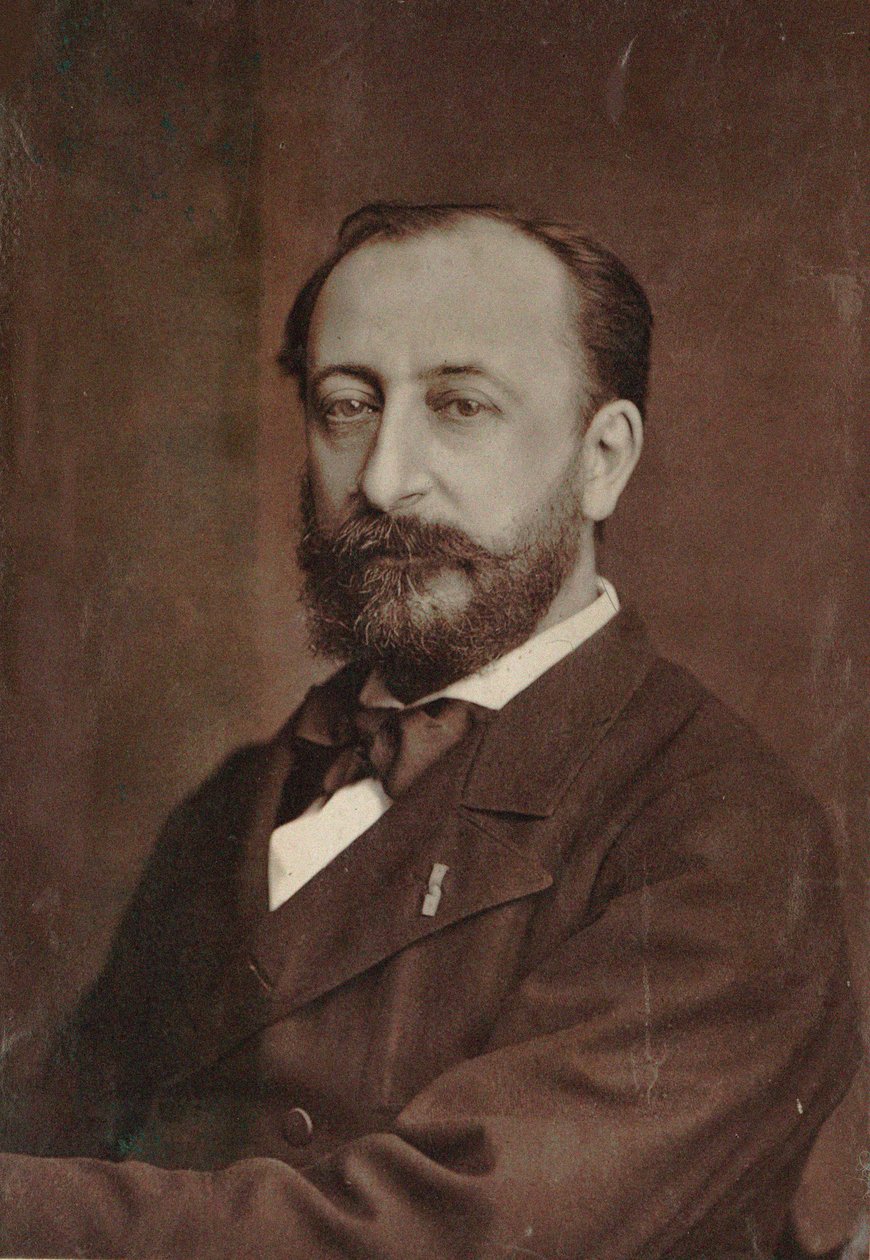 Portrett av komponisten Camille Saint-Saëns 1835-1921, 1880. av Unbekannt