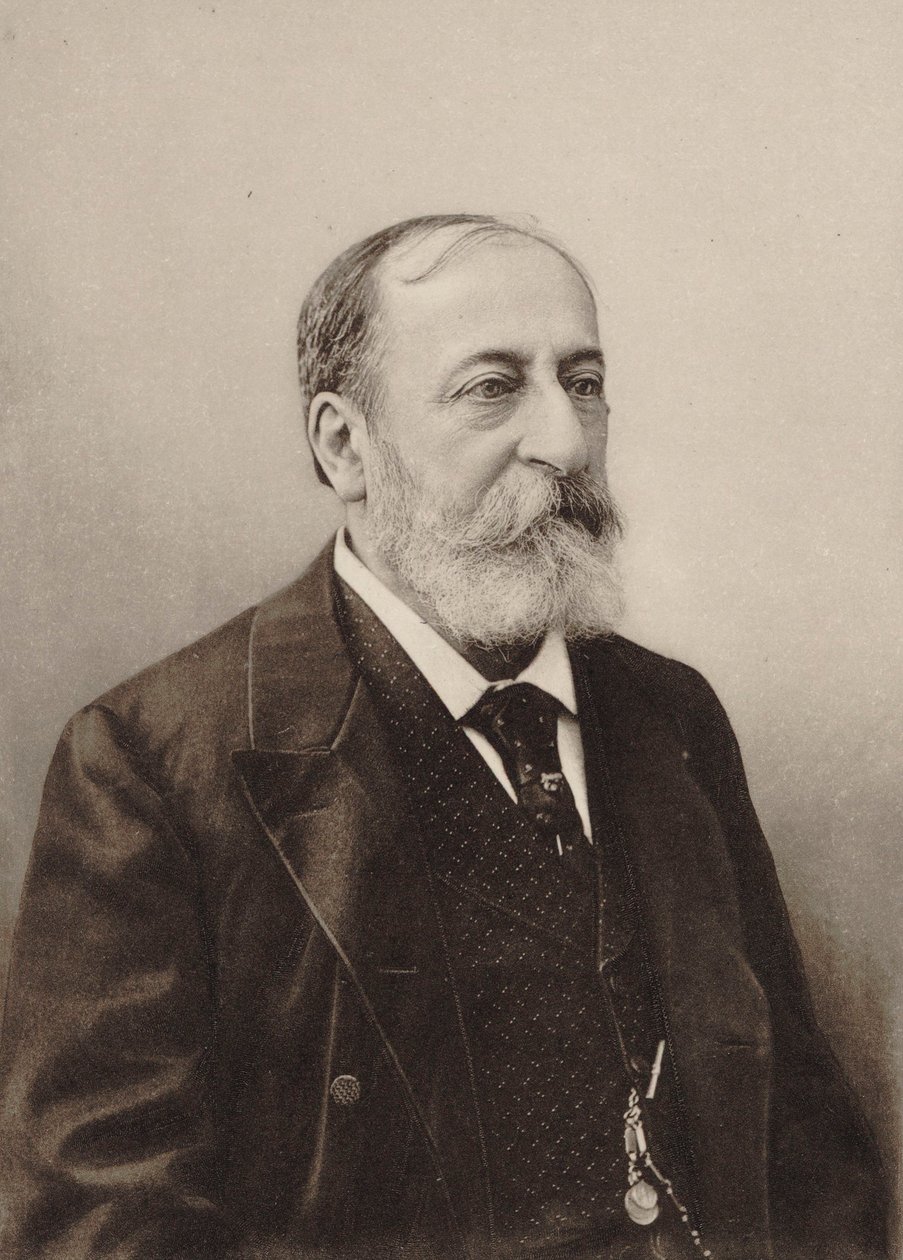 Portrett av komponisten Camille Saint-Saëns 1835-1921, 1900. av Unbekannt