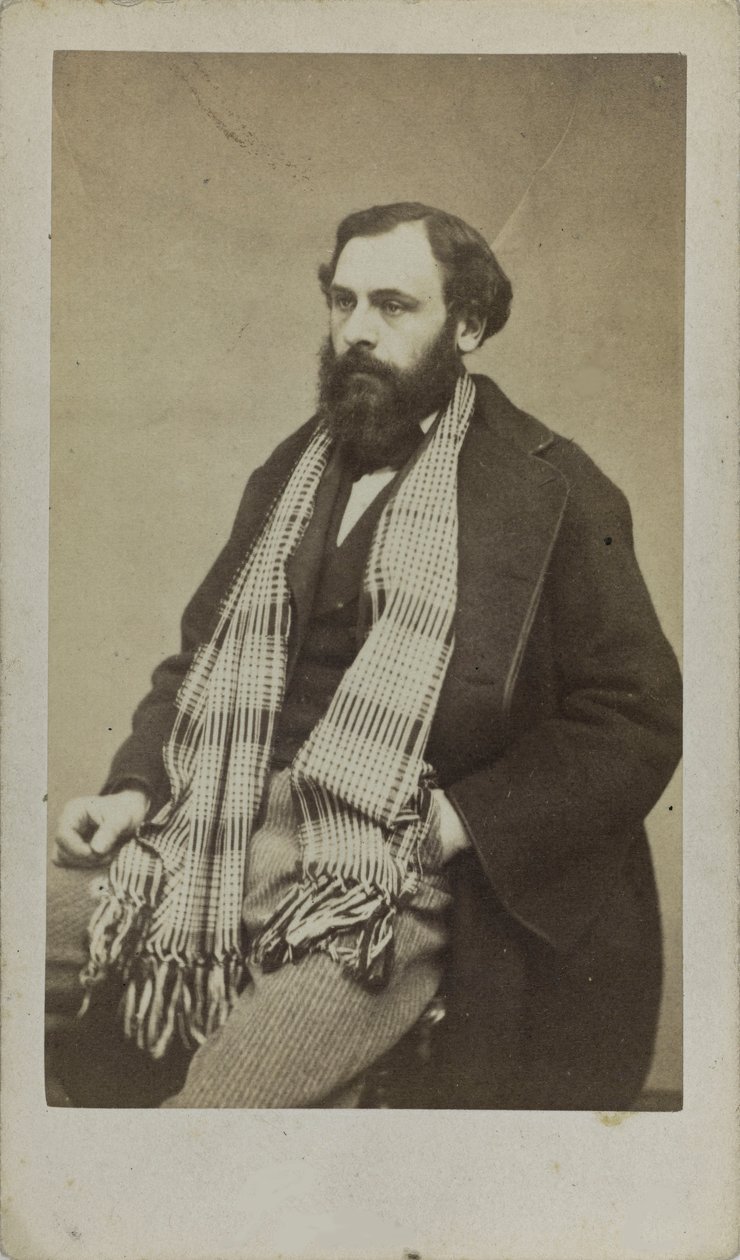 Portrett av komponisten Ferdinand Poise 1828-1892, ca. 1875. av Unbekannt