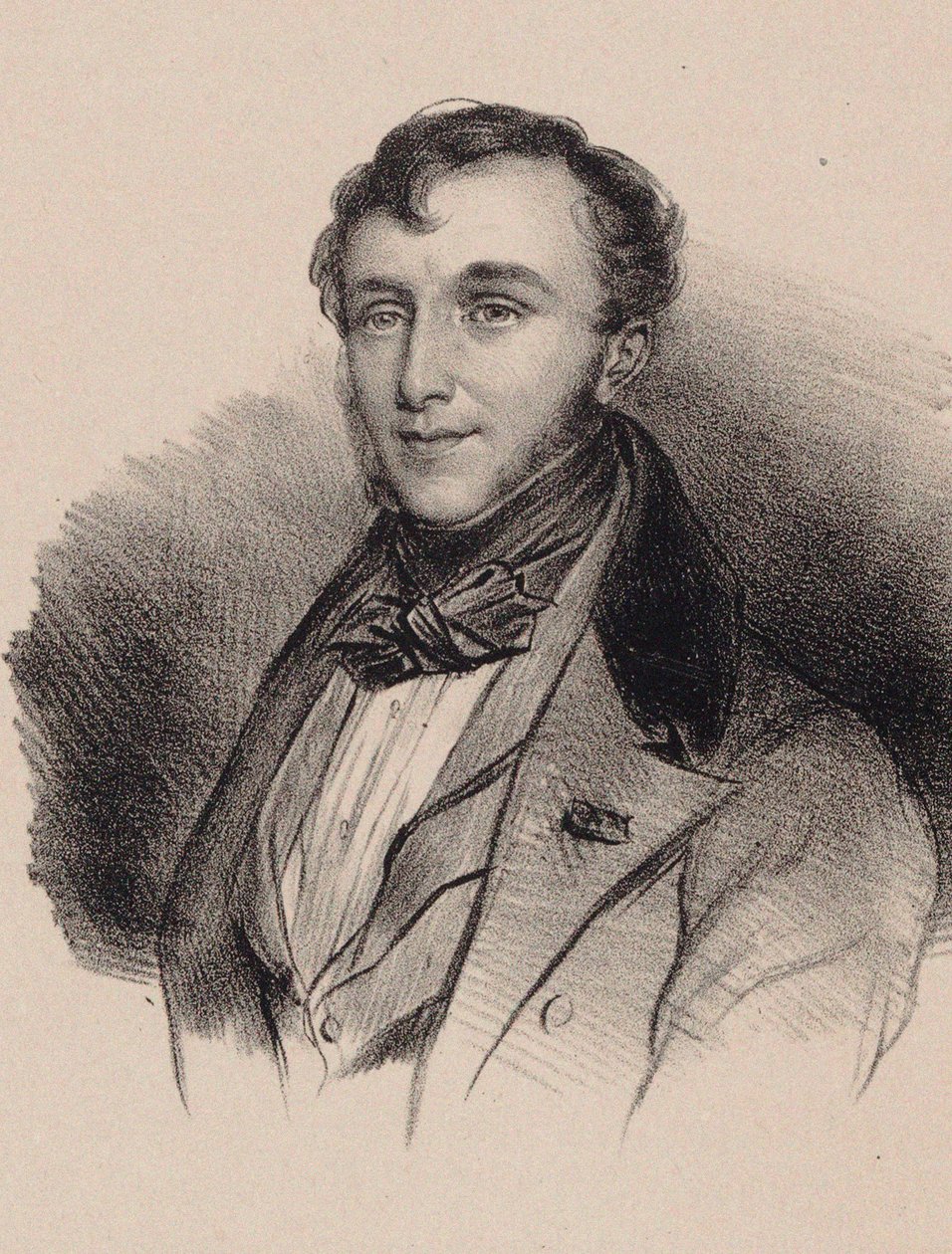 Portrett av komponisten Friedrich Kalkbrenner 1785-1849. av Unbekannt