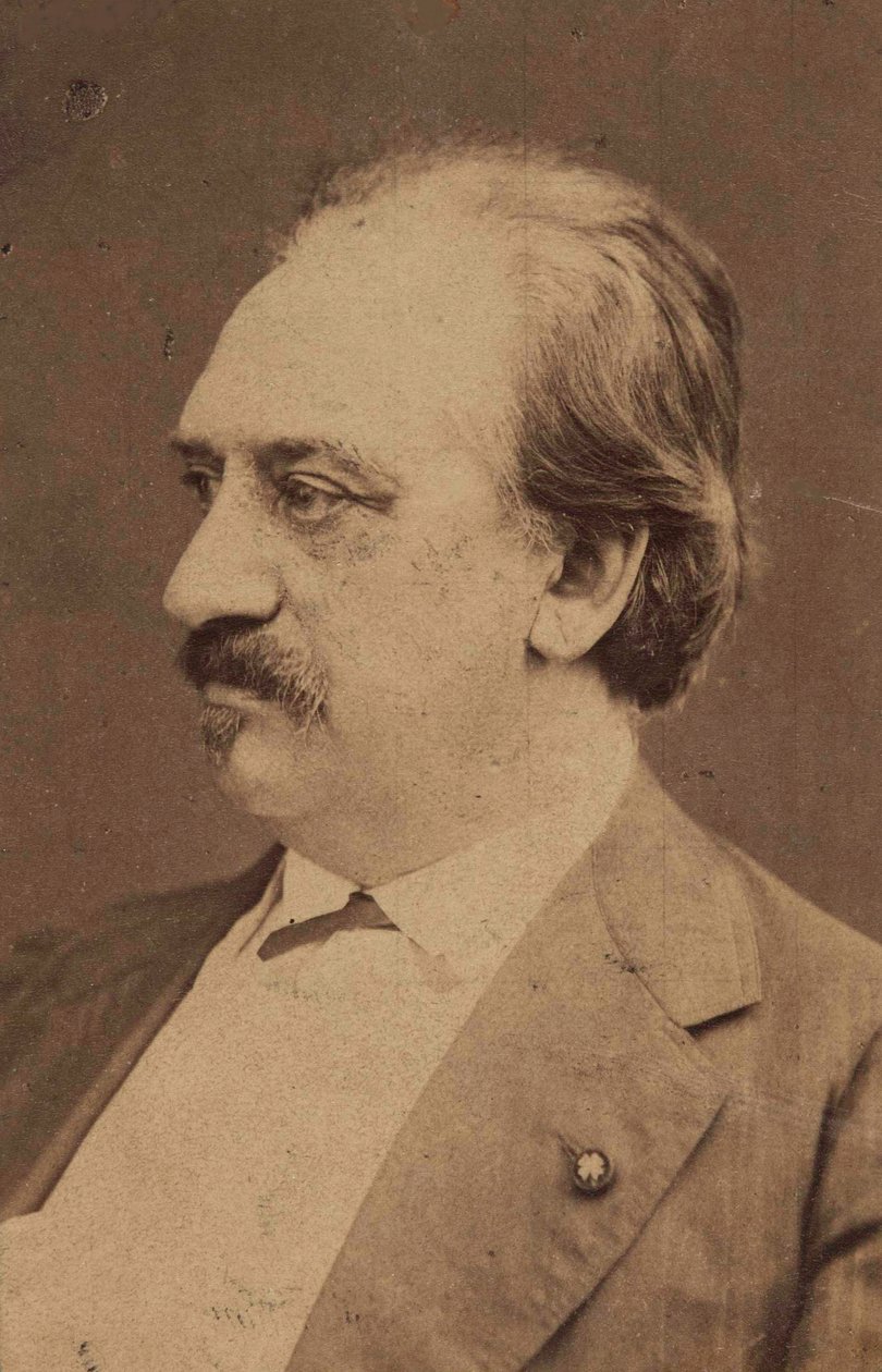 Portrett av komponisten Friedrich von Flotow 1812-1883, ca. 1880. av Unbekannt