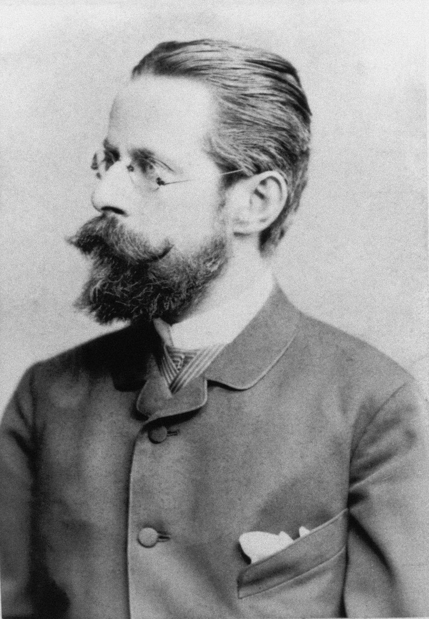 Portrett av komponisten Heinrich von Herzogenberg 1843-1900, ca. 1880. av Unbekannt