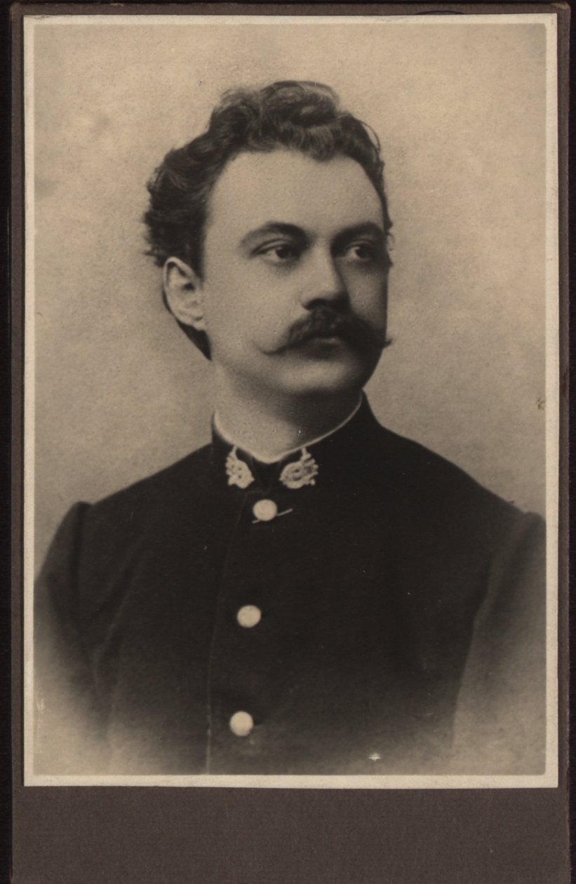 Portrett av komponisten Karel Sebor Schebor 1843-1903, ca. 1870. av Unbekannt