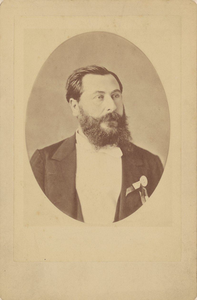 Portrett av komponisten Léo Delibes 1836-1891, ca 1885. av Unbekannt