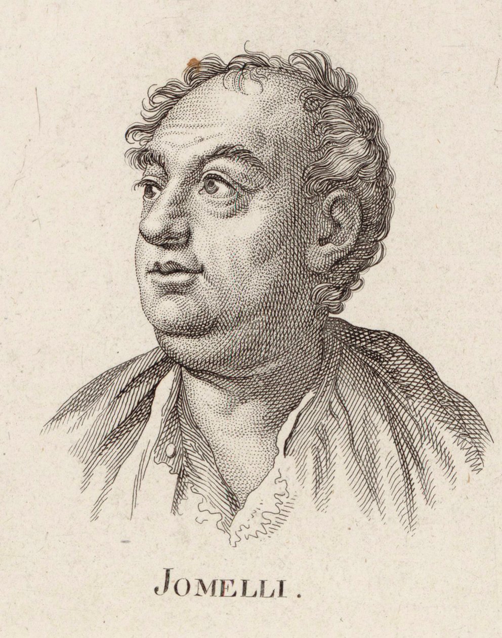 Portrett av komponisten Niccolò Jommelli 1714-1774. av Unbekannt