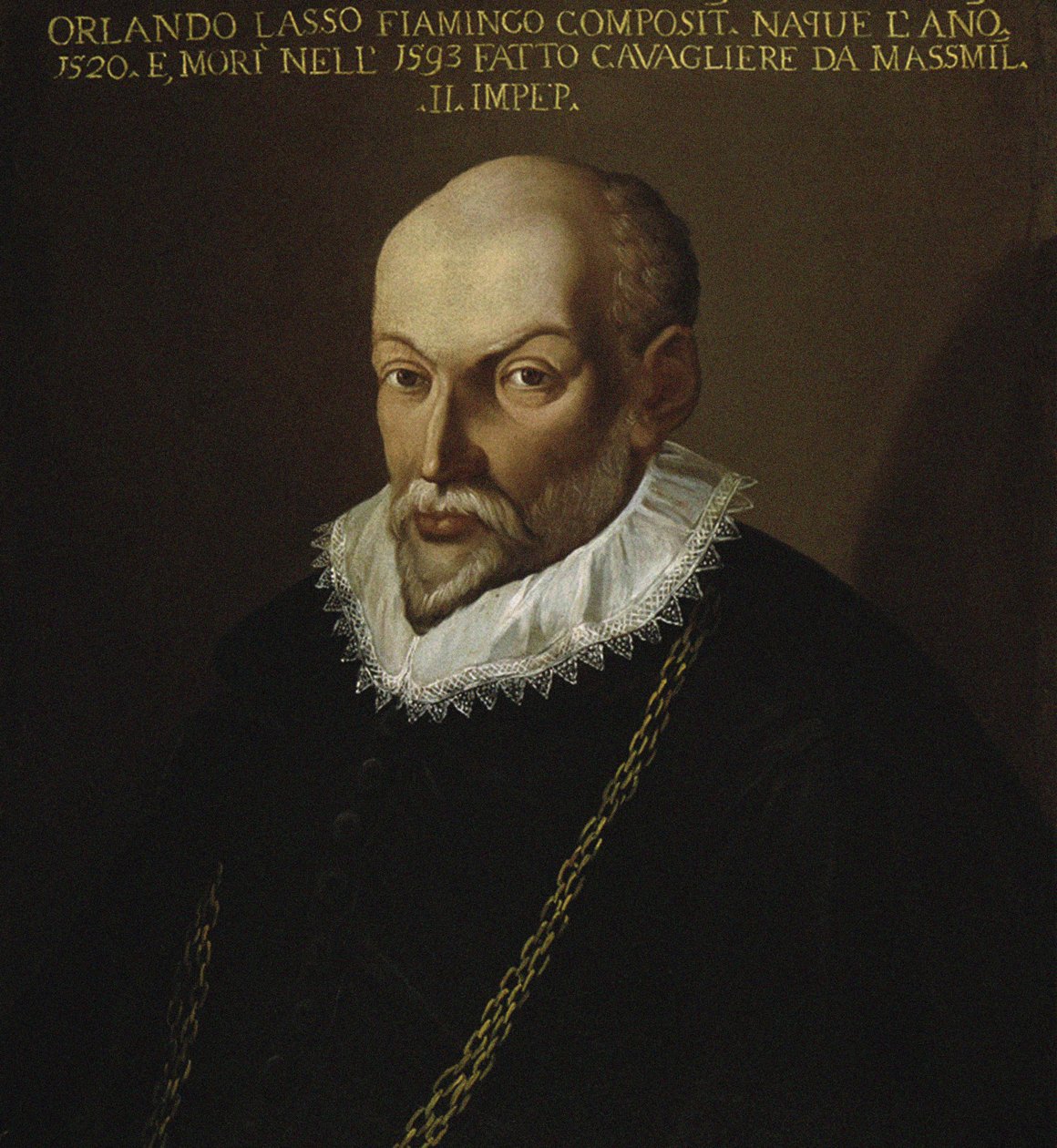 Portrett av komponisten Roland de Lassus 1532-1594. av Unbekannt
