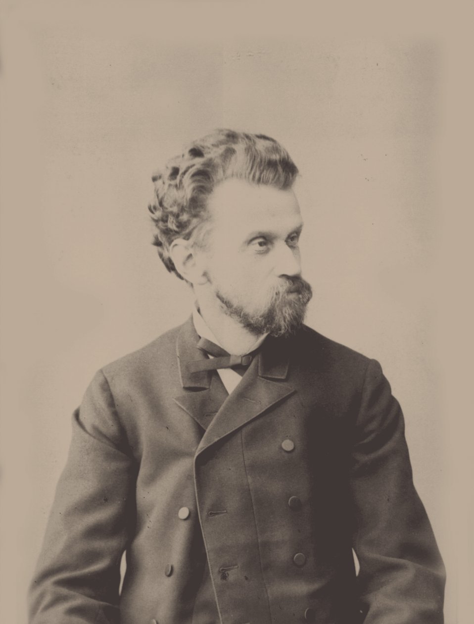 Portrett av dirigenten og komponisten Eduard Nápravník 1839-1916. av Unbekannt
