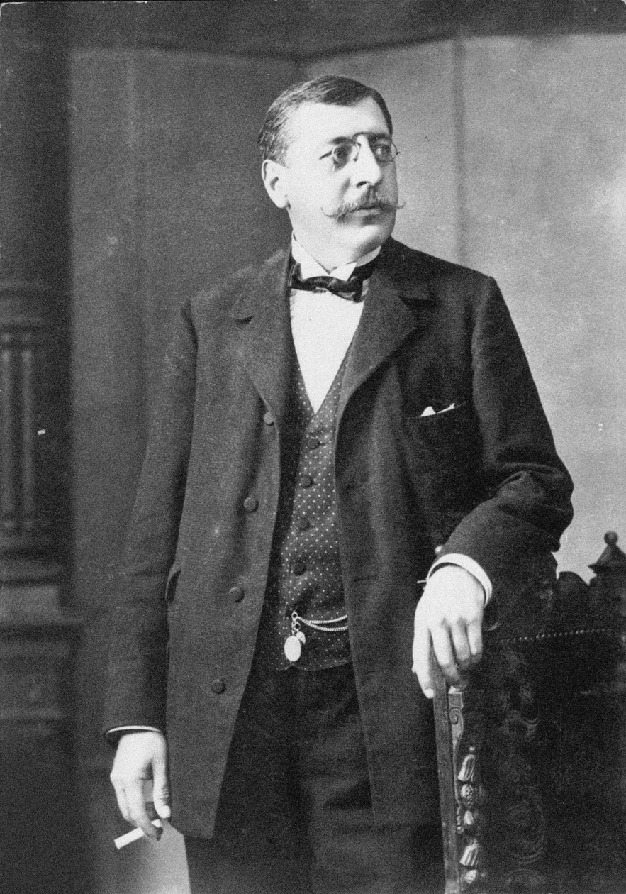 Portrett av dirigenten og komponisten Felix Mottl 1856-1911. av Unbekannt
