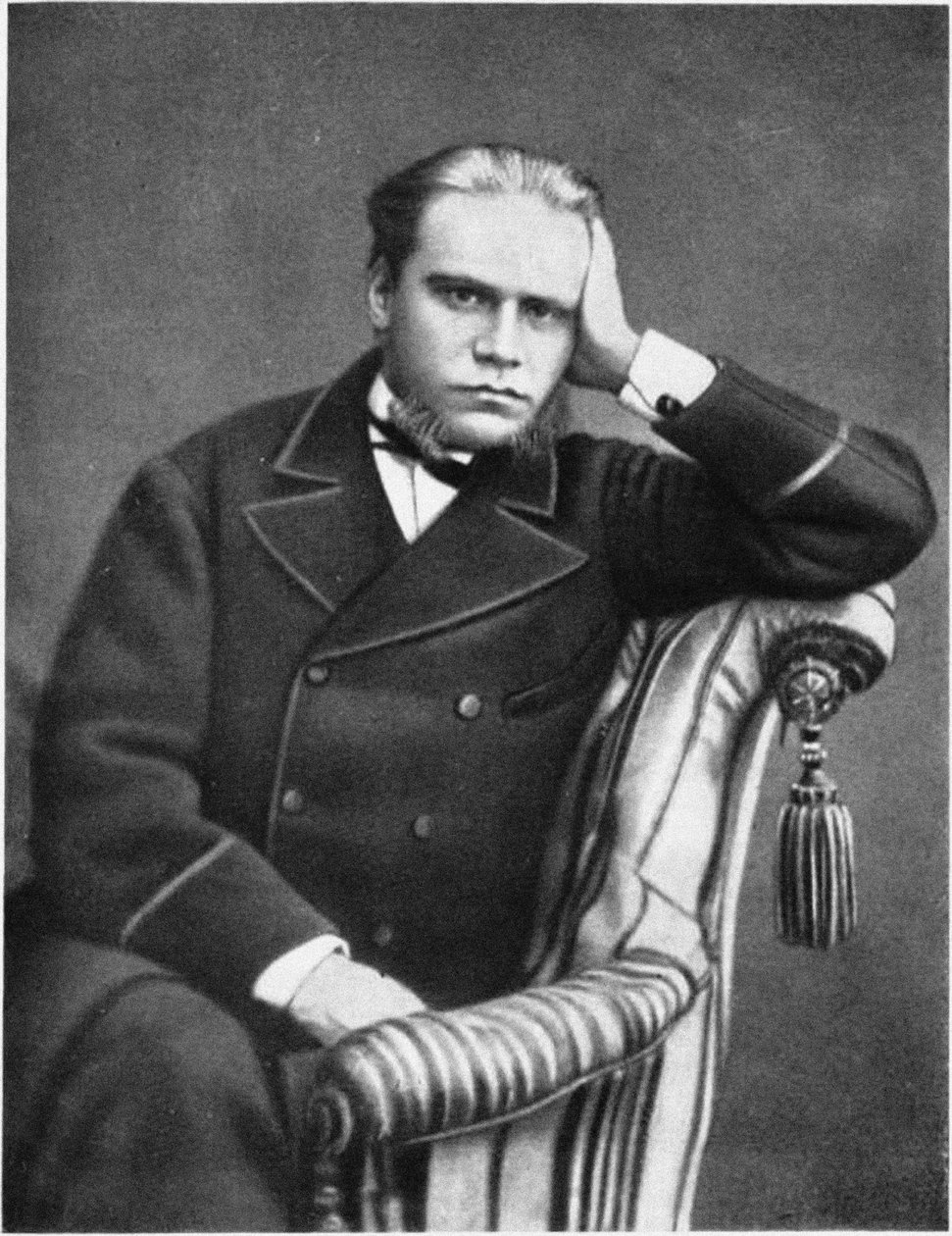 Portrett av advokaten og forfatteren Anatoli Fyodorovich Koni 1844-1927, 1870-tallet av Unbekannt