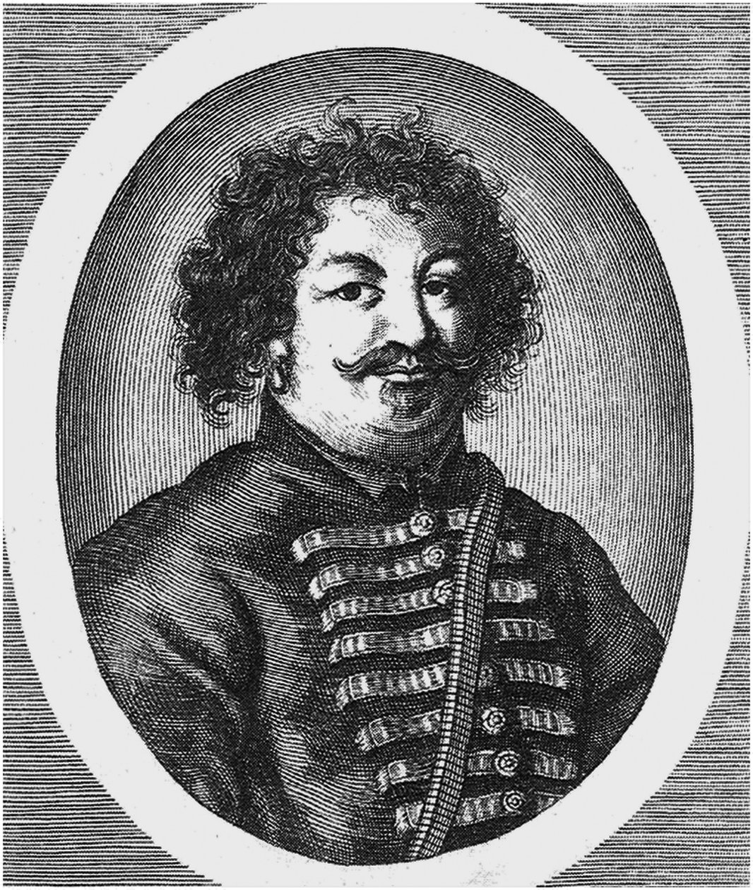 Portrett av lederen av en kosakkopprør Stepan Stenka Razin 1630-1671 av Unbekannt
