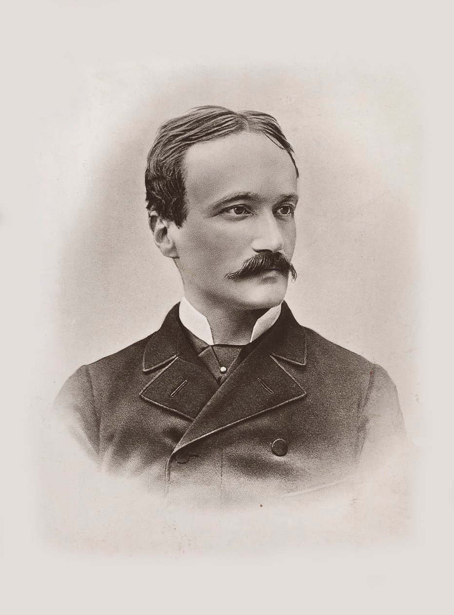 Portrett av librettisten og komponisten Arrigo Boito 1842-1918, 1884. av Unbekannt