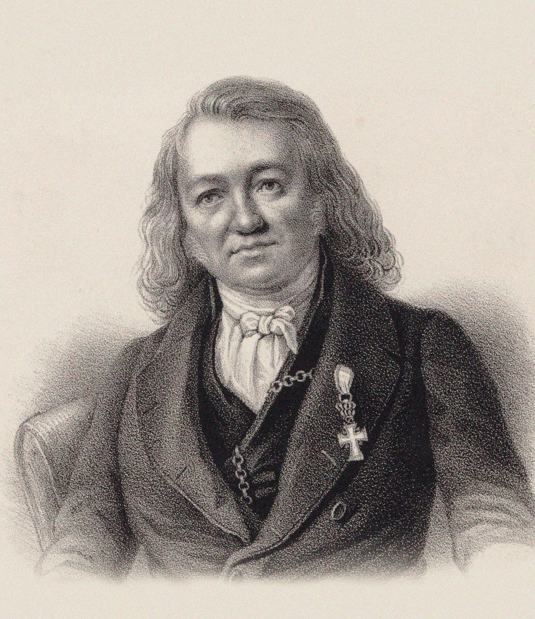 Portrett av organisten og komponisten Friedrich Schneider 1786-1853, ca. 1840. av Unbekannt