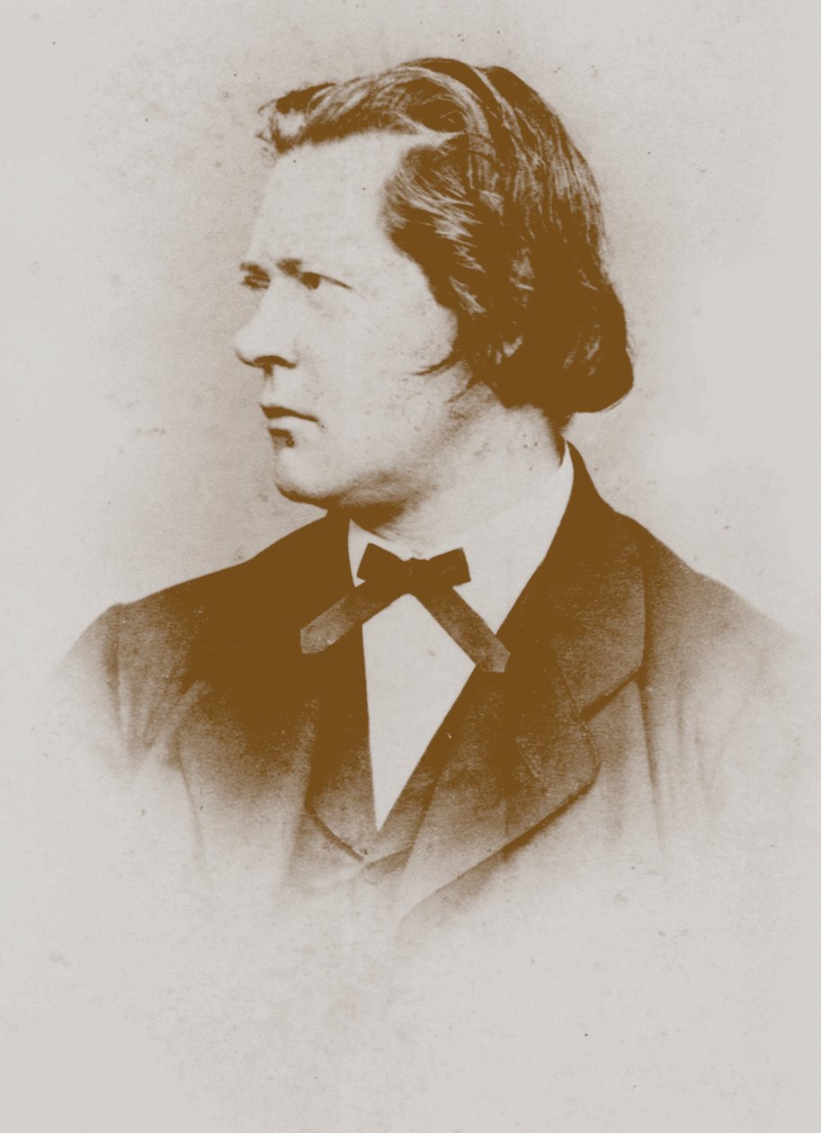 Portrett av organisten og komponisten Theodor Kirchner 1823-1903. av Unbekannt