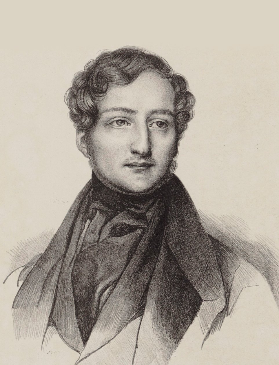 Portrett av pianisten og komponisten Sigismund Thalberg 1812-1871. av Unbekannt