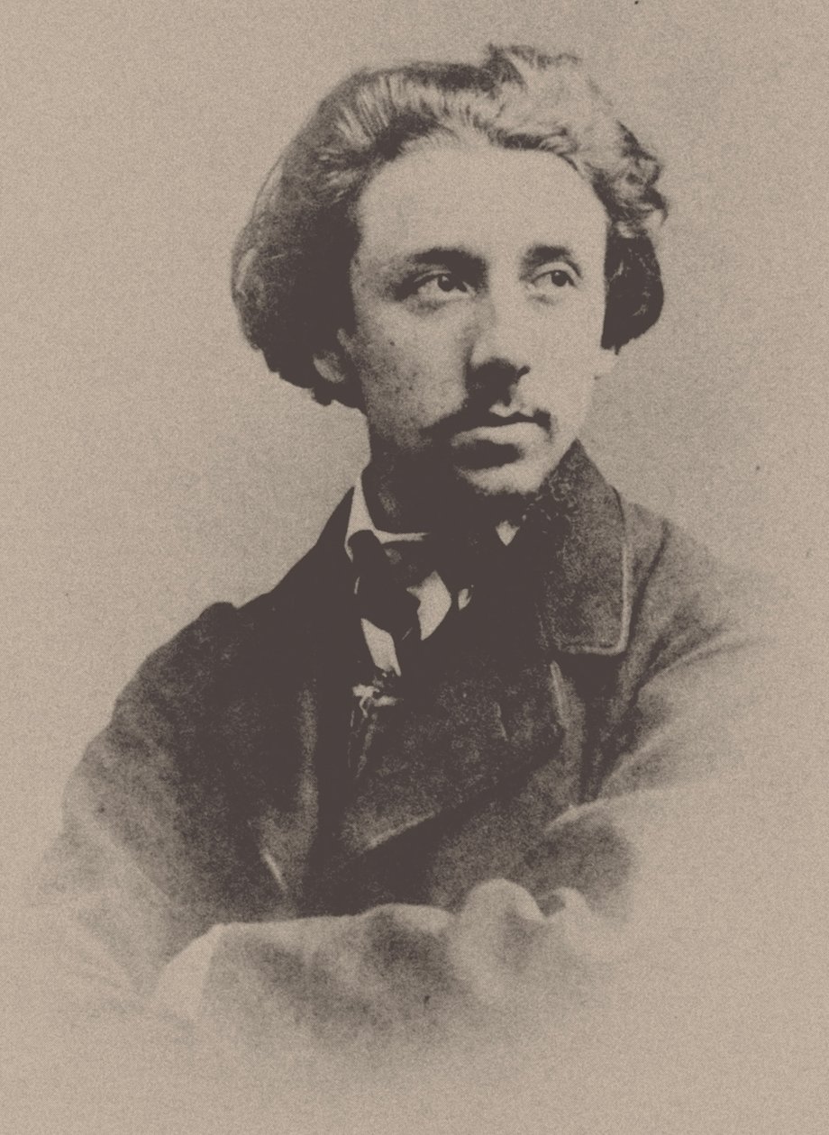 Portrett av pianisten og komponisten Wilhelm Hill 1838-1902. av Unbekannt