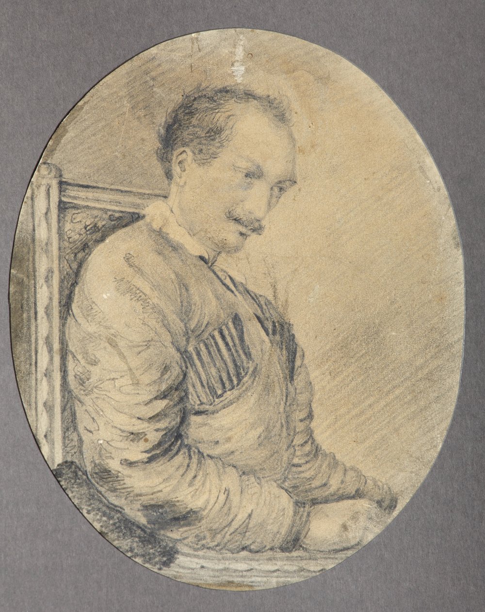 Portrett av poeten, Decembrist grev Alexander I. Odoevsky 1802-1839, 1837-1839 av Unbekannt
