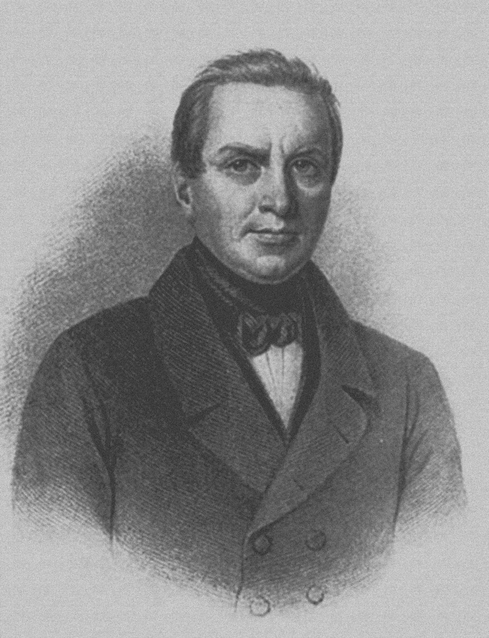 Portrett av poeten Ivan Petrovich Myatlev 1796-1844, tidlig på 1800-tallet. av Unbekannt