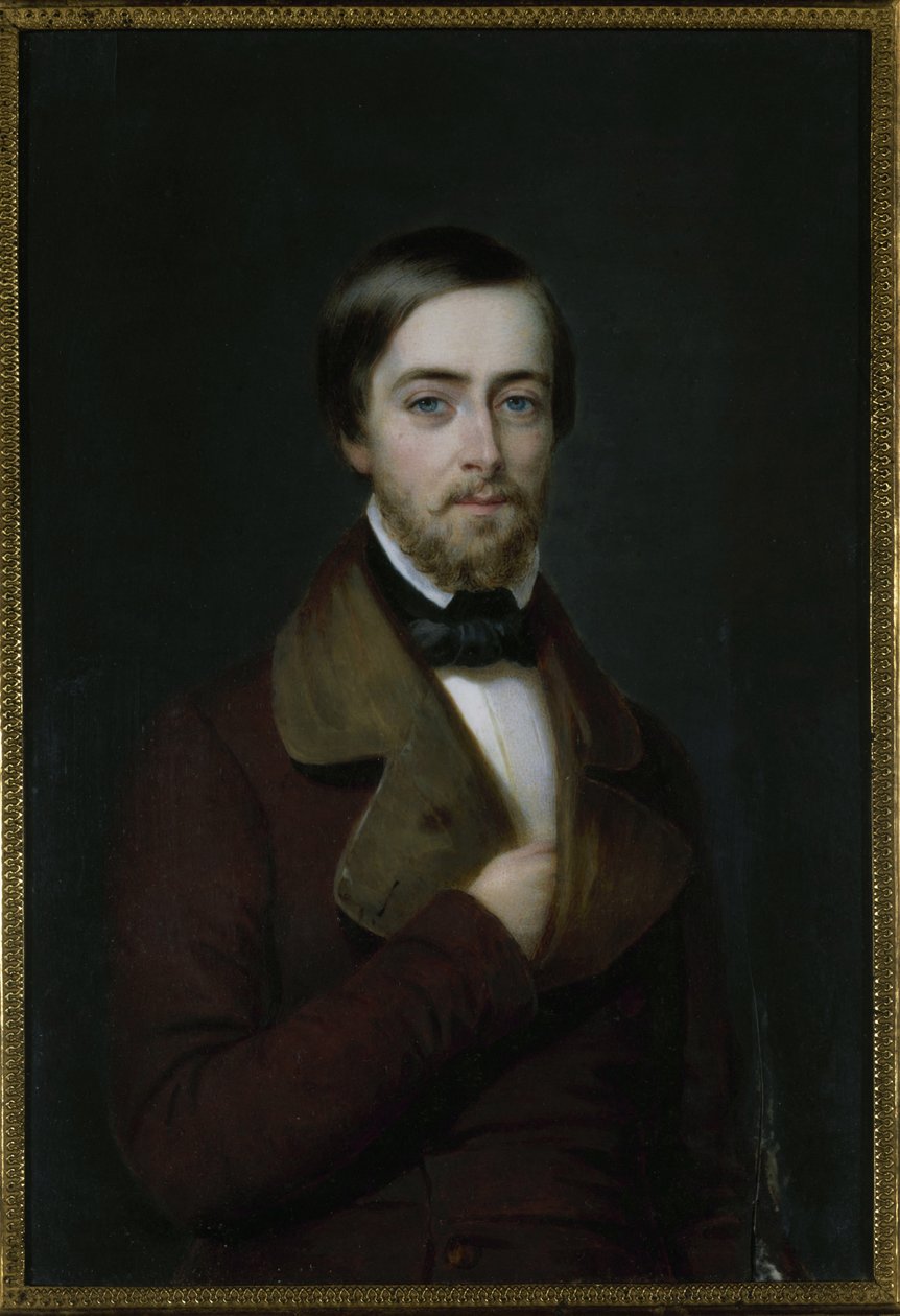 Portrett av poeten Joseph Méry 1798-1866, ca. 1830-1840. av Unbekannt