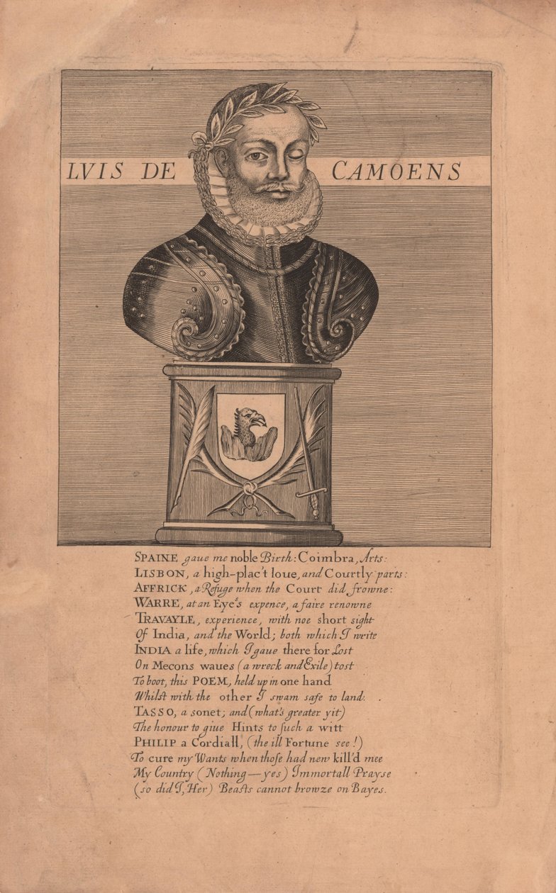 Portrett av poeten Luís Vaz de Camões ca. 1524-1580, 1655. av Unbekannt
