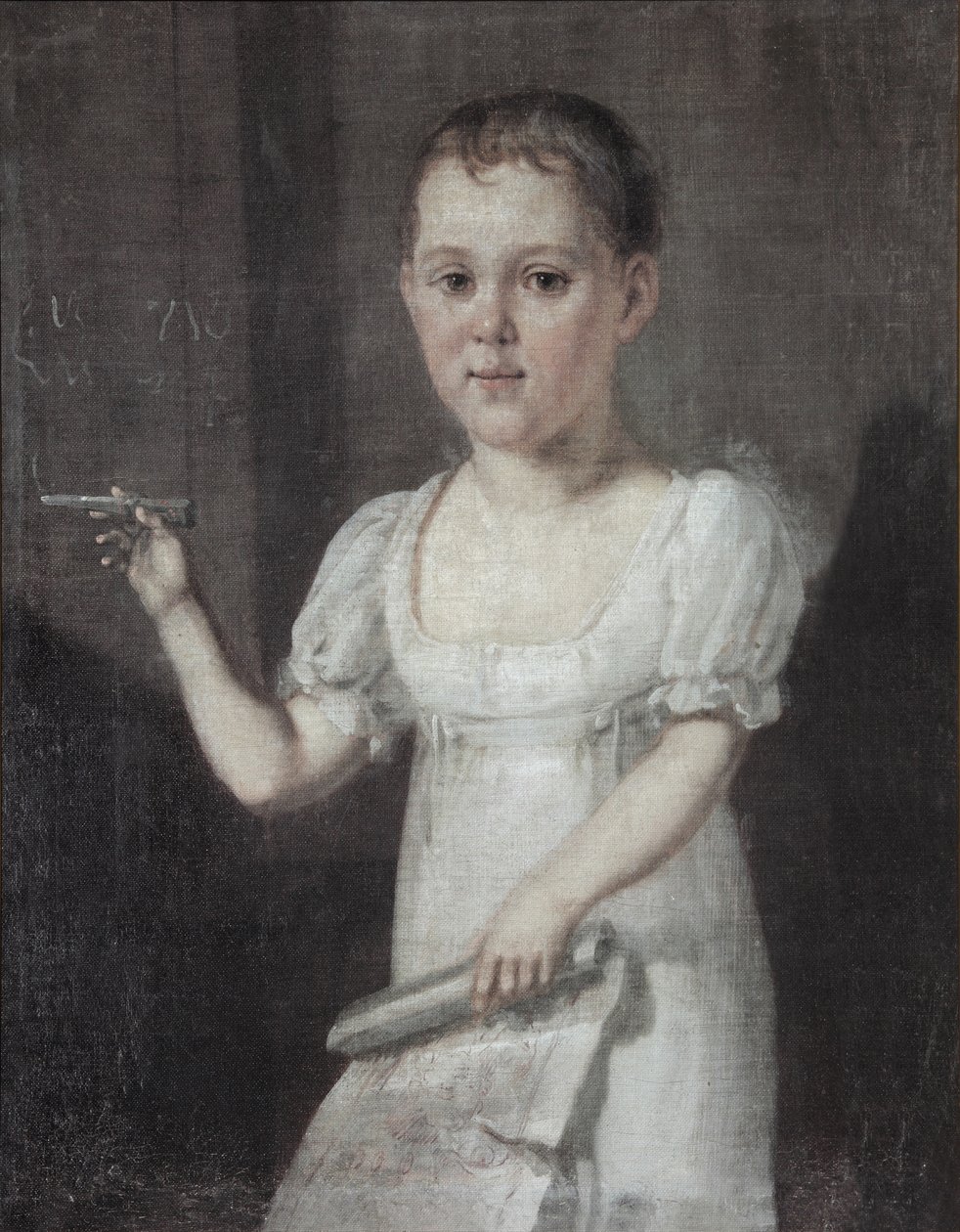 Portrett av poeten Mikhail Lermontov 1814-1841 som barn, 1817-1818 av Unbekannt