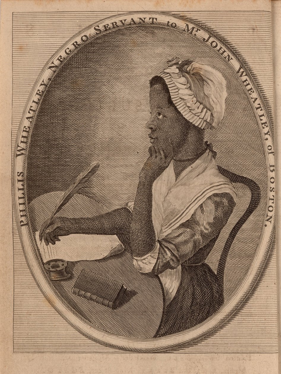 Portrett av poeten Phillis Wheatley ca. 1753-1784, 1773. av Unbekannt