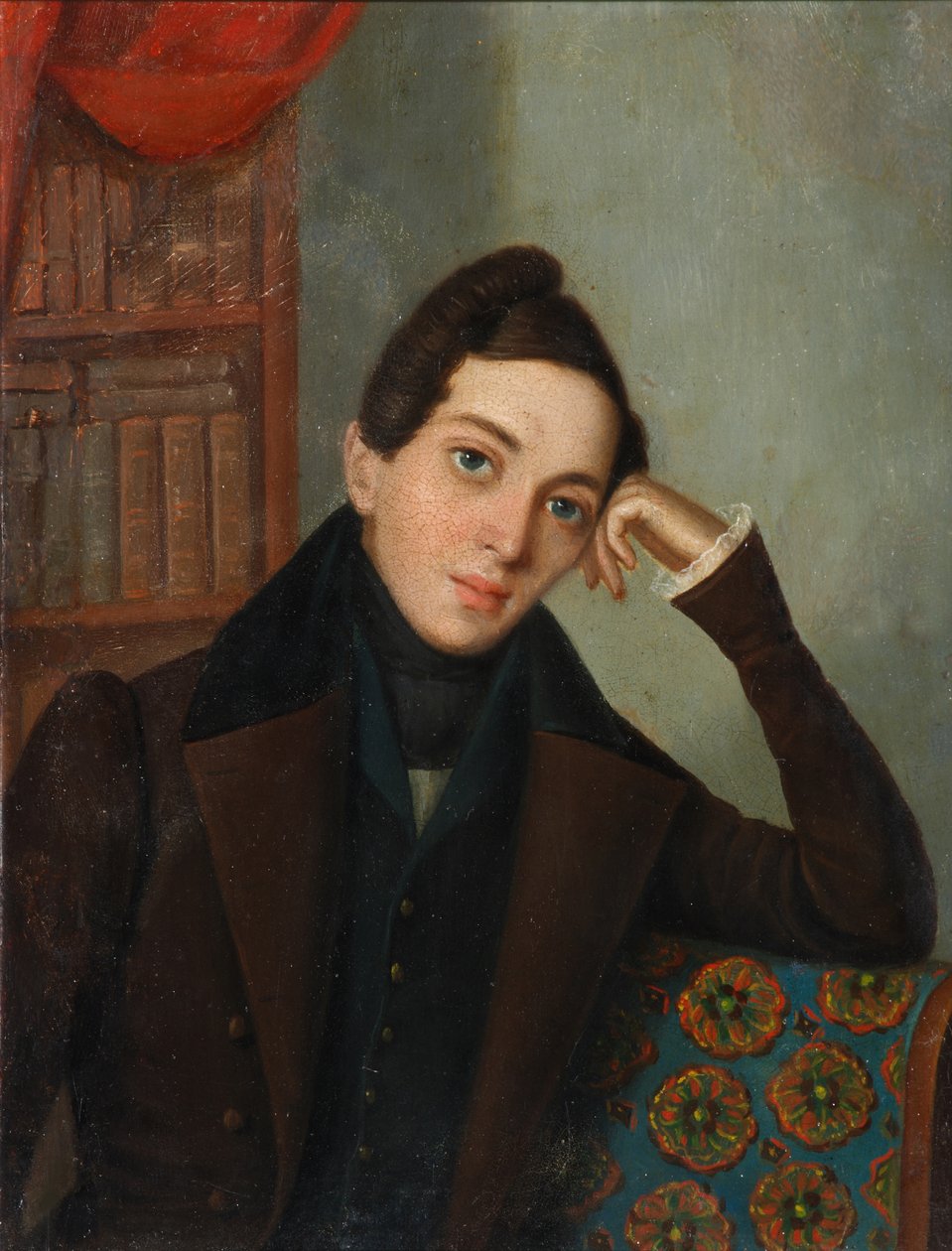 Portrett av poeten Yevgeny Abramovich Baratynsky 1800-1844, 1820-tallet av Unbekannt