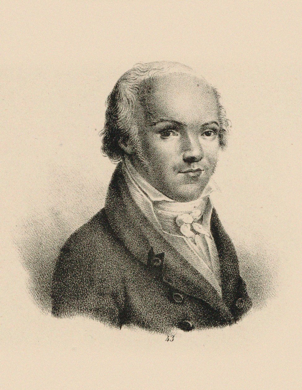 Portrett av fiolinisten og komponisten Andreas Romberg 1767-1821, ca. 1815. av Unbekannt