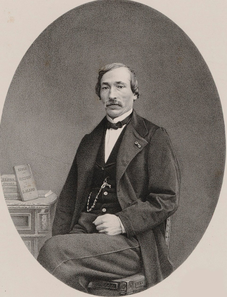 Portrett av fiolinisten og komponisten Delphin Alard 1815-1888, 1870. av Unbekannt