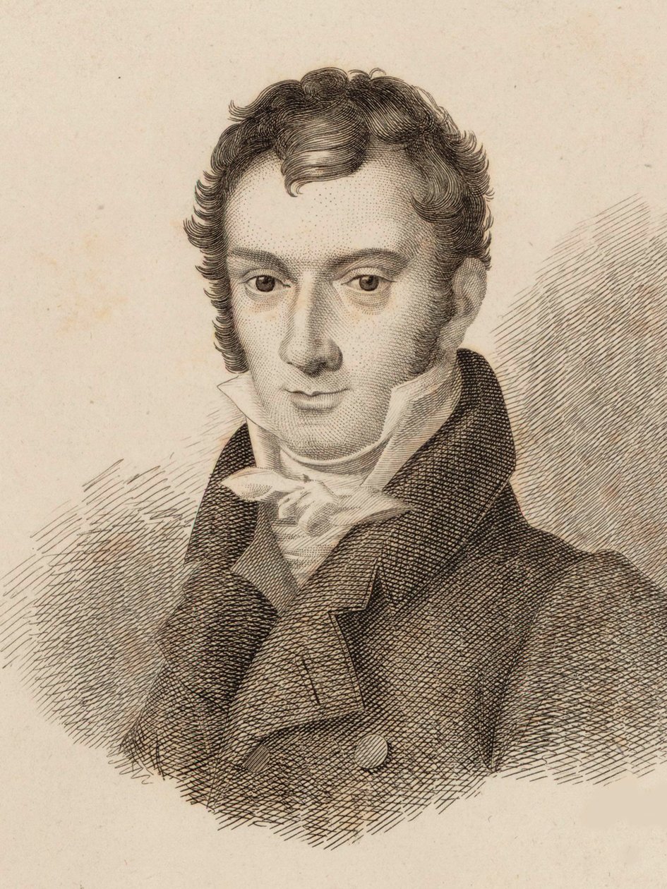 Portrett av fiolinisten og komponisten Josef Mayseder 1789-1863, 1824. av Unbekannt