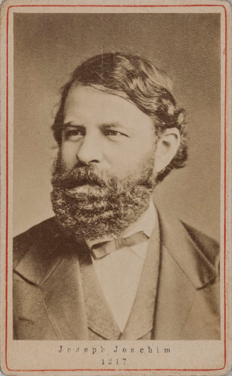 Portrett av fiolinisten og komponisten Joseph Joachim 1831-1907, 1870-årene. av Unbekannt