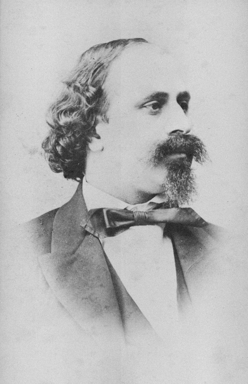 Portrett av fiolinisten og komponisten Moritz Kässmayer 1831-1884. av Unbekannt