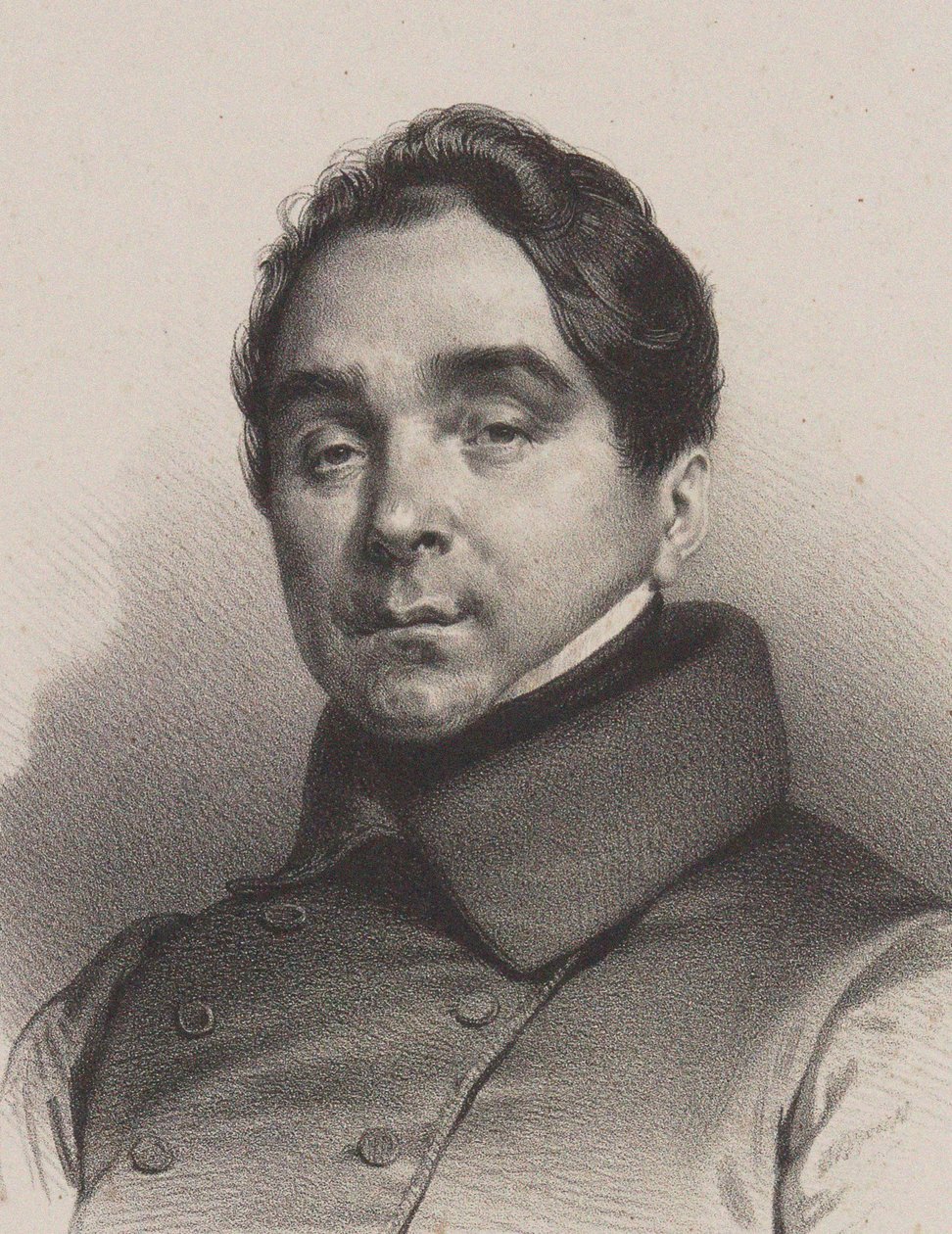 Portrett av fiolinisten og komponisten Philippe Musard 1792-1859. av Unbekannt