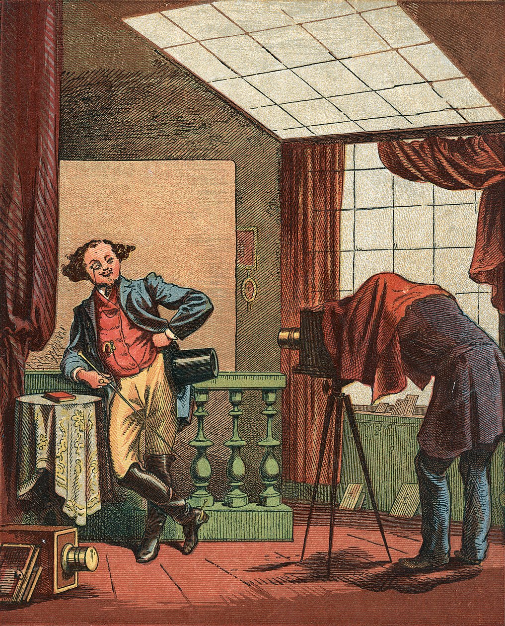 Portrettfotografstudio, 1871 av Unbekannt